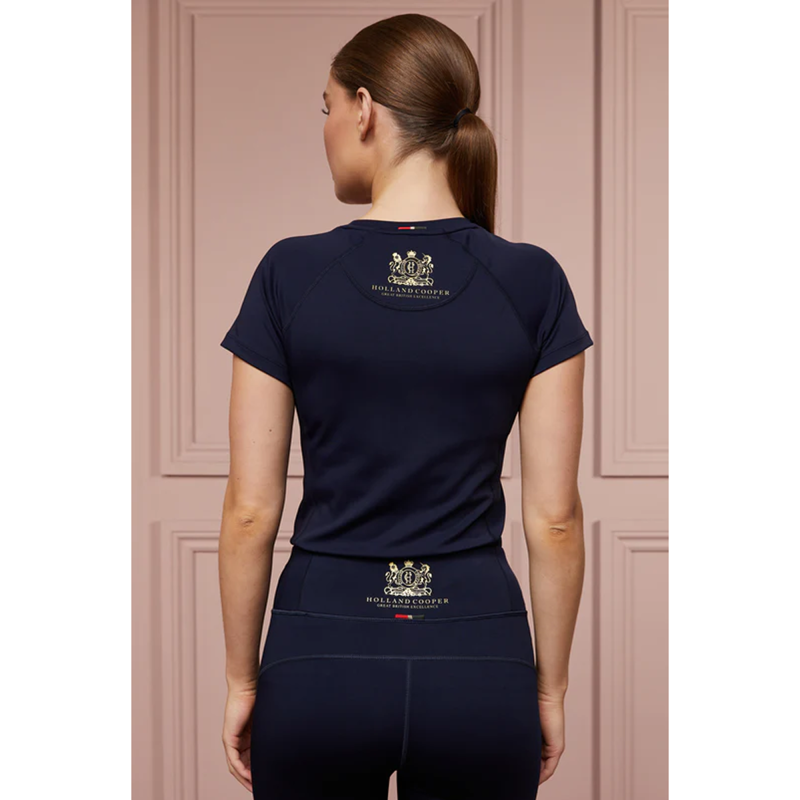 Holland Cooper Elite Performance Tee - Ink Navy-2